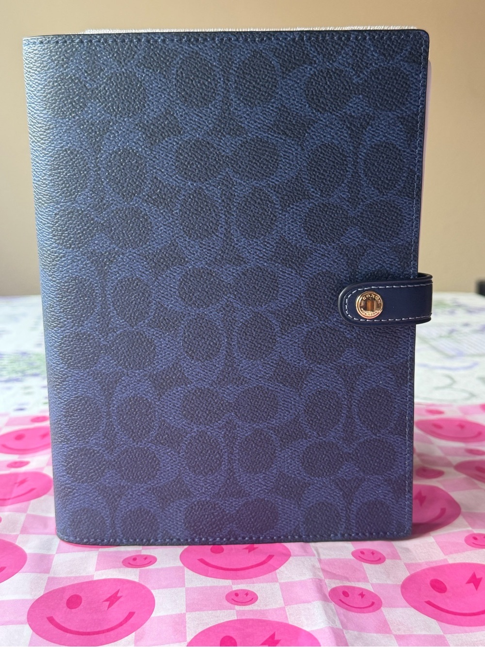 📘💙📘 COACH NOTEBOOK IN SIGNATURE CANVAS  📘💙📘 NWT 📘💙📘